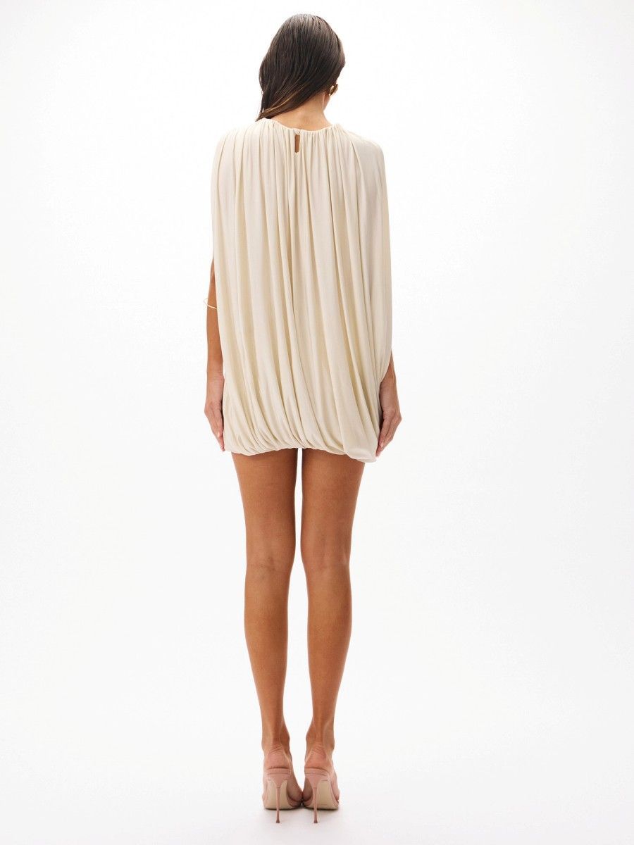 conjunto biquíni e vestido bege 0493 oásis resortwear