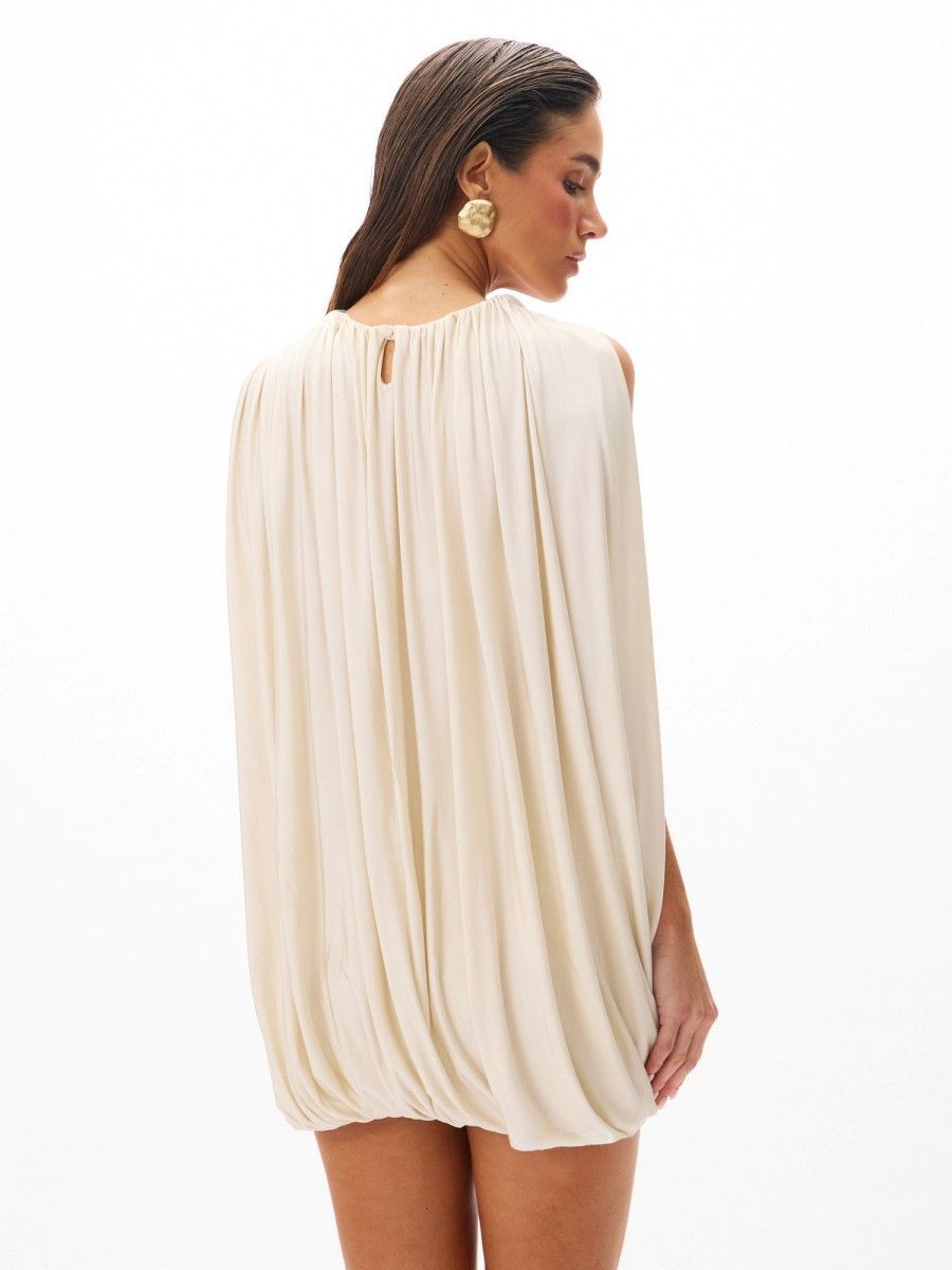 conjunto biquíni e vestido bege 0493 oásis resortwear