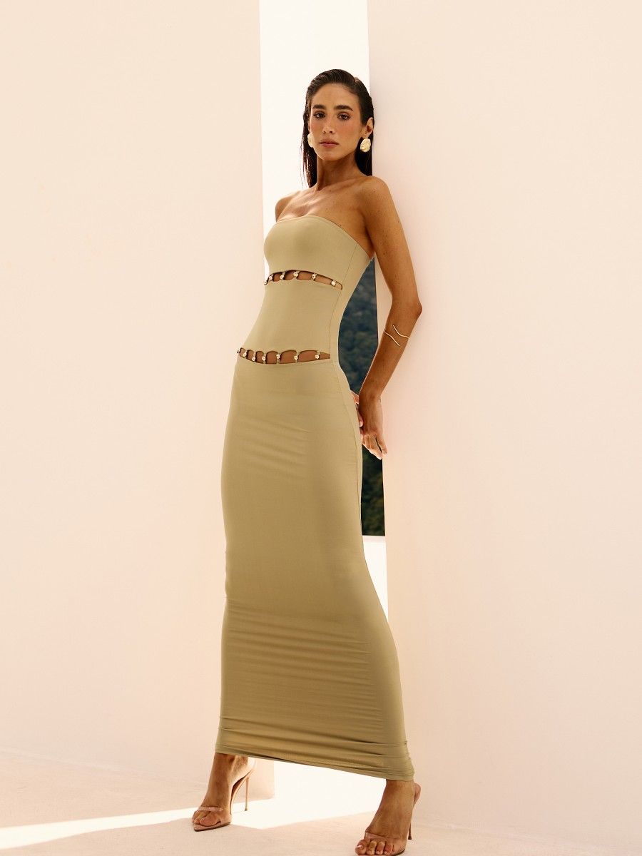 conjunto maiô e saia azaleia verde 0470 oásis resortwear
