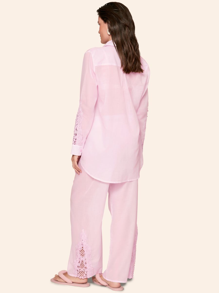 chemise e calça rosa muse 8145408 lua luá