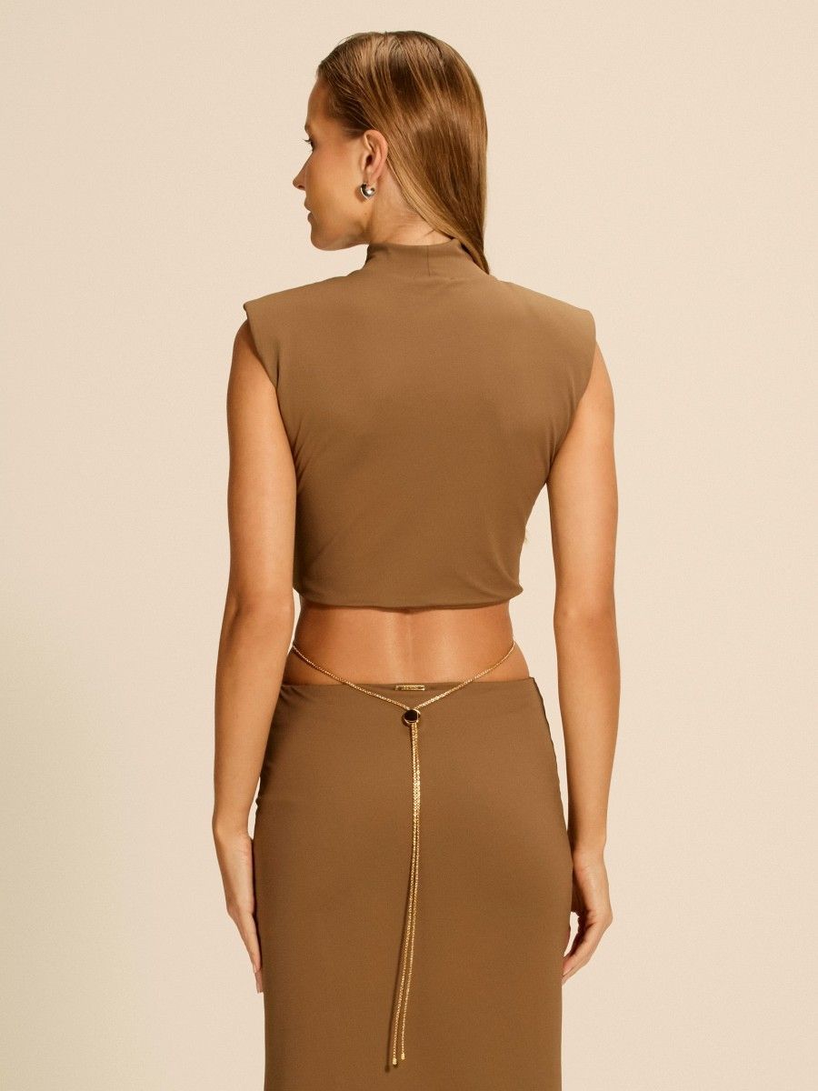 blusa e saia mascavo 18150 la sirène