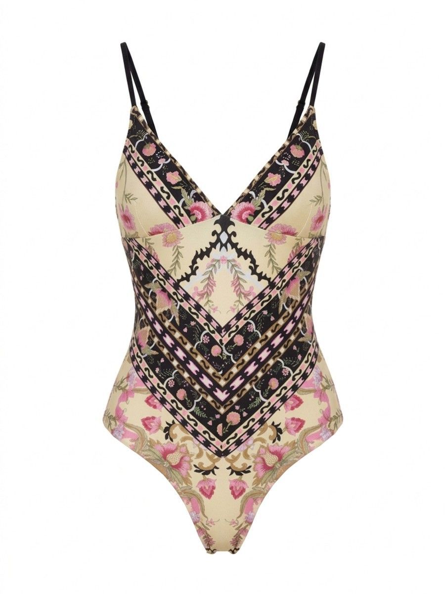 maiô decotado gabi floral carpet M07 triya