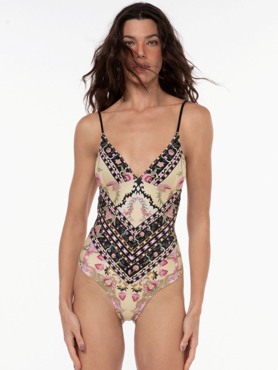 maiô decotado gabi floral carpet M07 triya