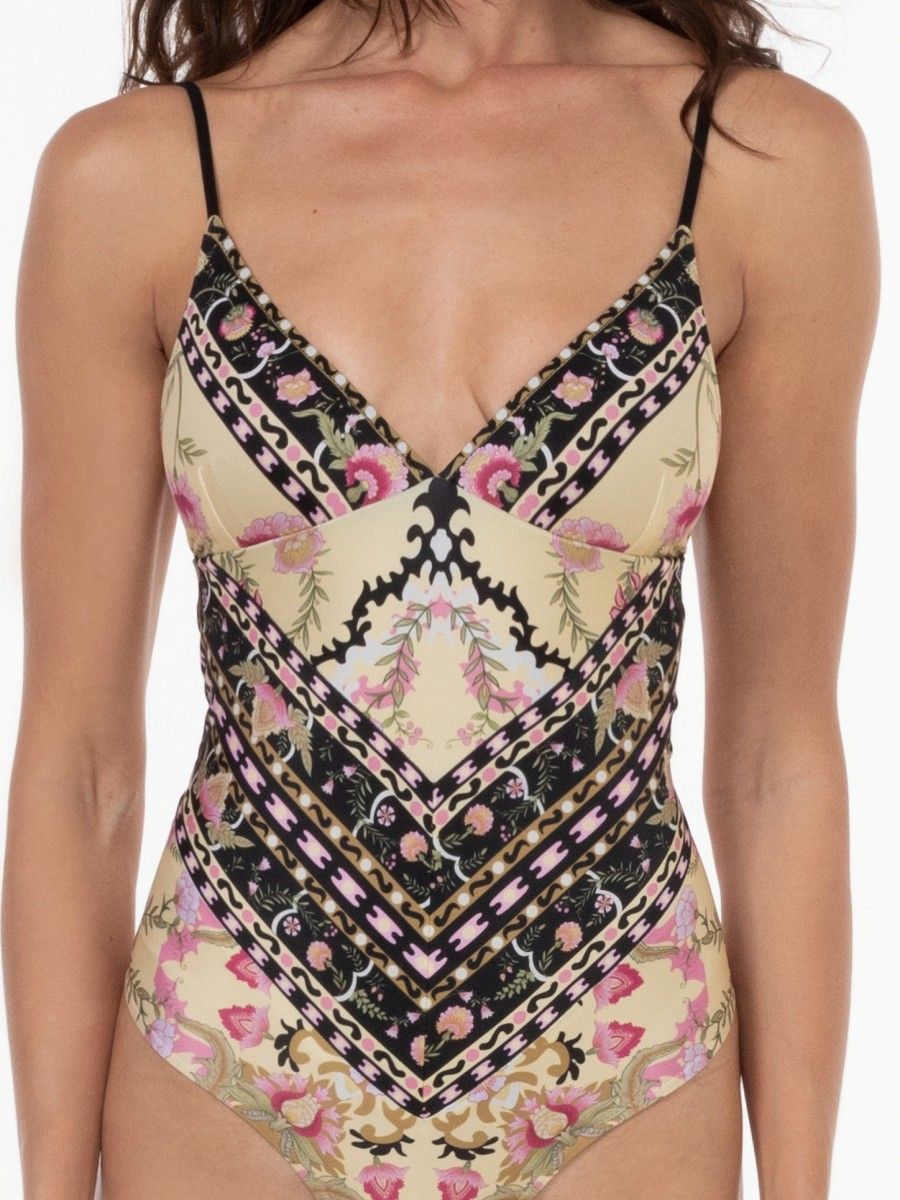 maiô decotado gabi floral carpet M07 triya
