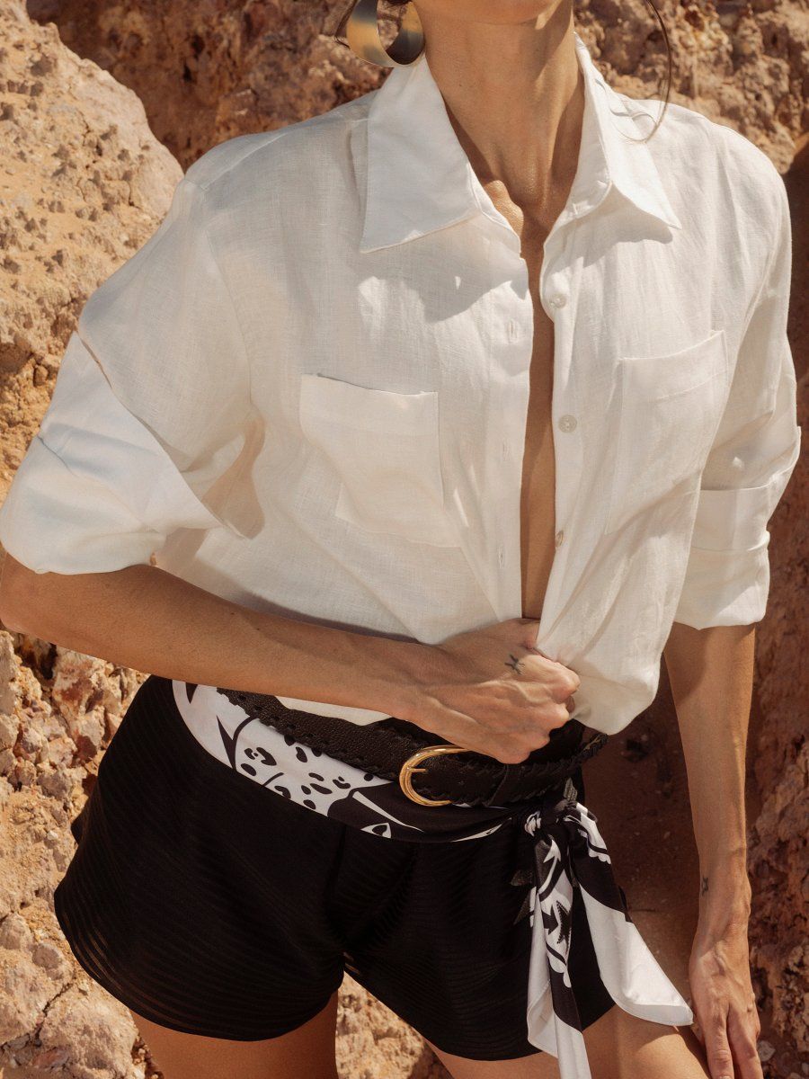 camisa linho off white 6306 lefah