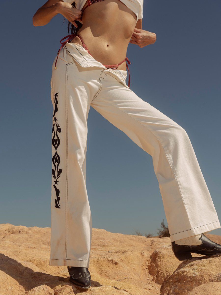 calça dakota off white 6402 lefah