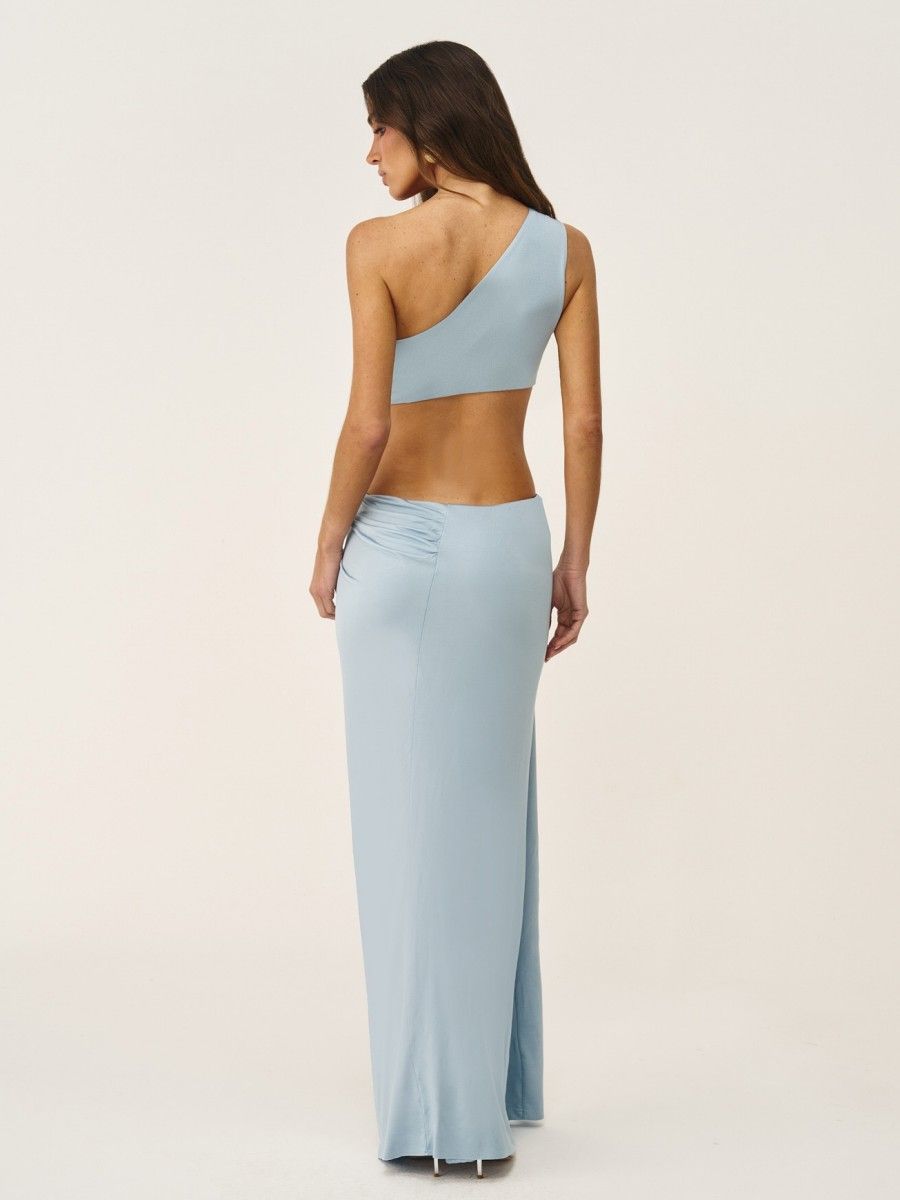 vestido longo jessara azul 1047 oasis resortwear