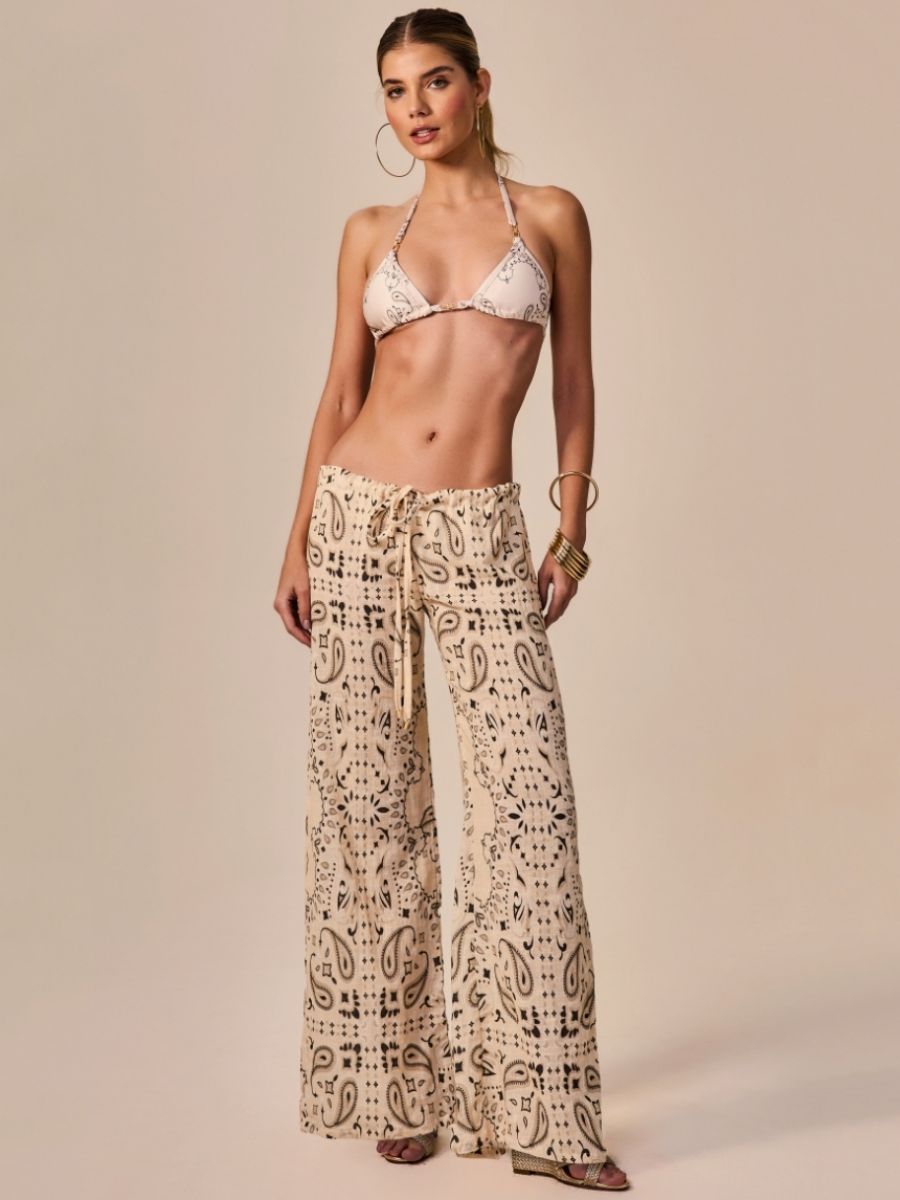 biquíni e calça bandana bege T2712 empress