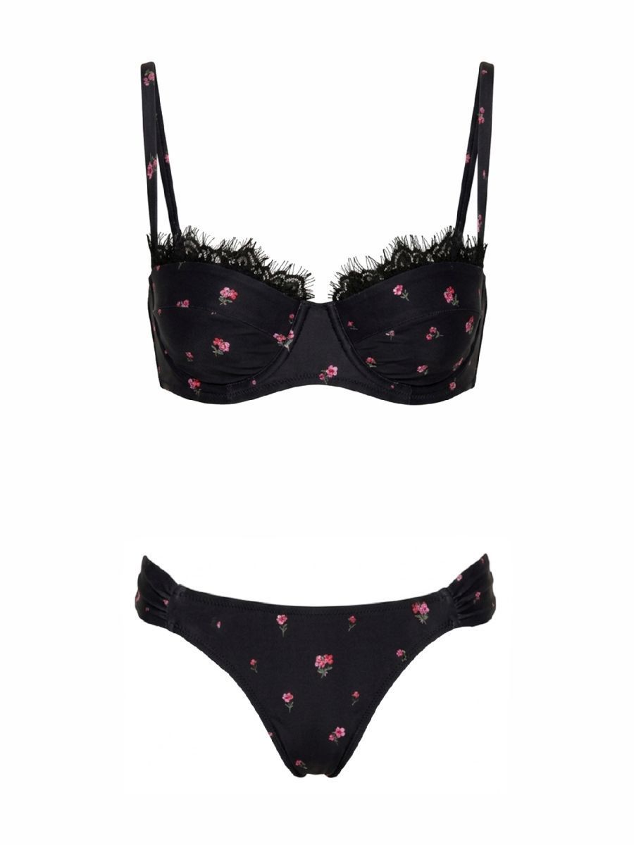 biquíni meia taça nina poa floral T02 triya