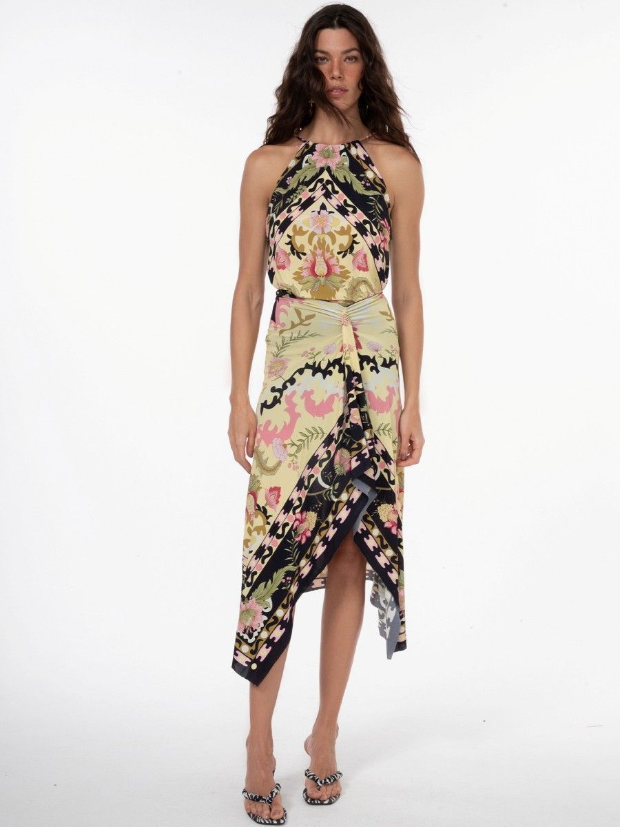 blusa e saia floral carpet BL14 triya
