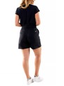 Short Clochard em Fluity com Faixa - Preto