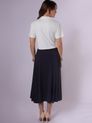 Camisa Cropped com Botões e Bolsos Frontais Off White