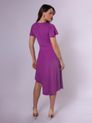 Vestido Assimético com Manga Ultravioleta
