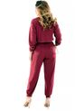Calça Jogger Licor de Uva em Fluity com Cordão e Ponteira