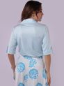 Camisa Listras Finas Azul Hortênsia