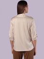 Camisa Listras Off e Bege