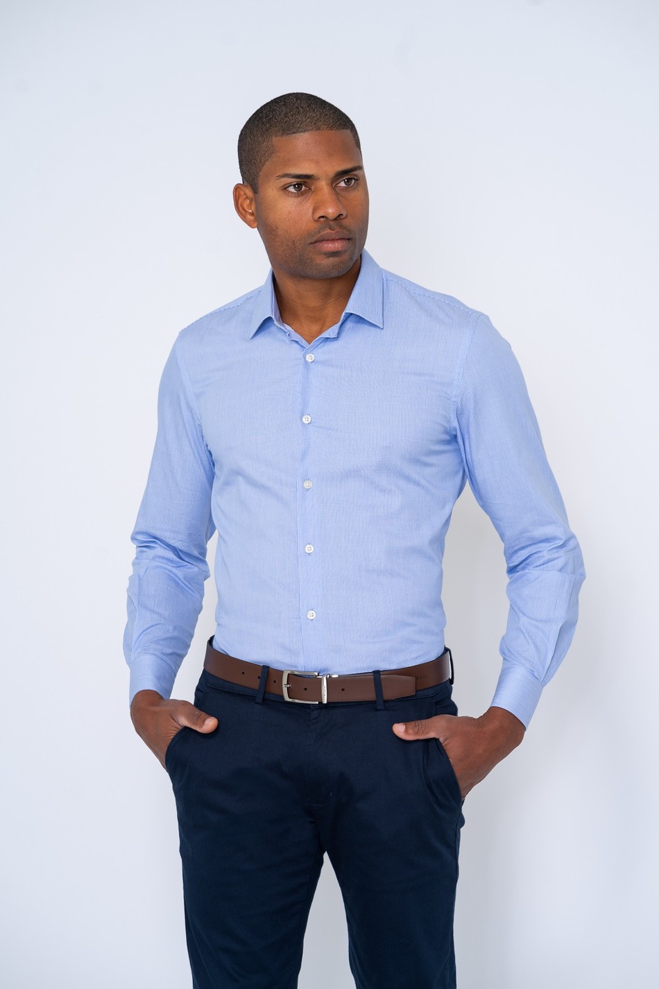 CAMISA  SLIM ARM5009 AZUL