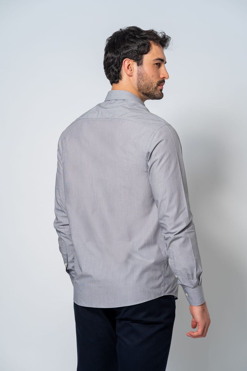 Camisa Social Masculina Raveltf4265 Grafite