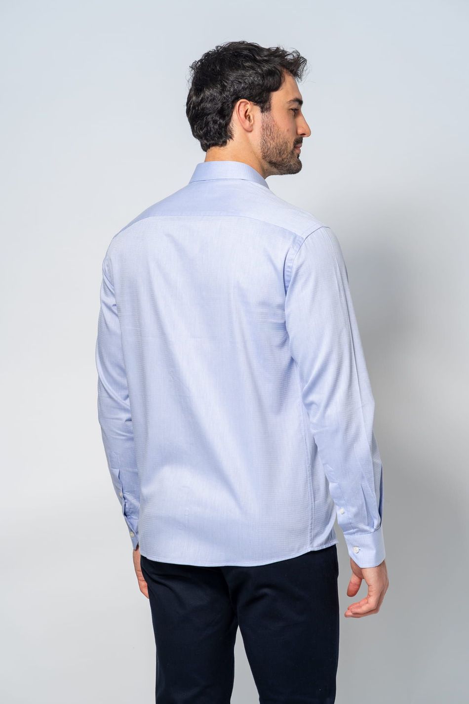 Camisa Social Masculina M432 Azul