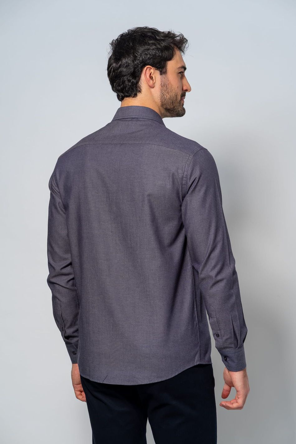 Camisa Social Masculina M432 Marinho