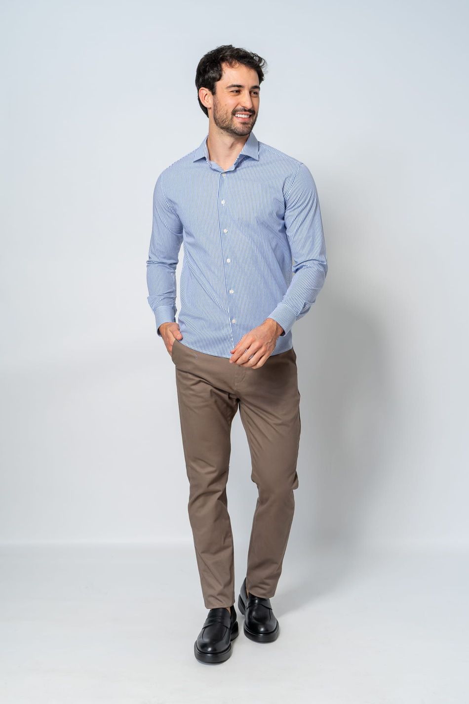 Camisa Social Firenze Azul 117