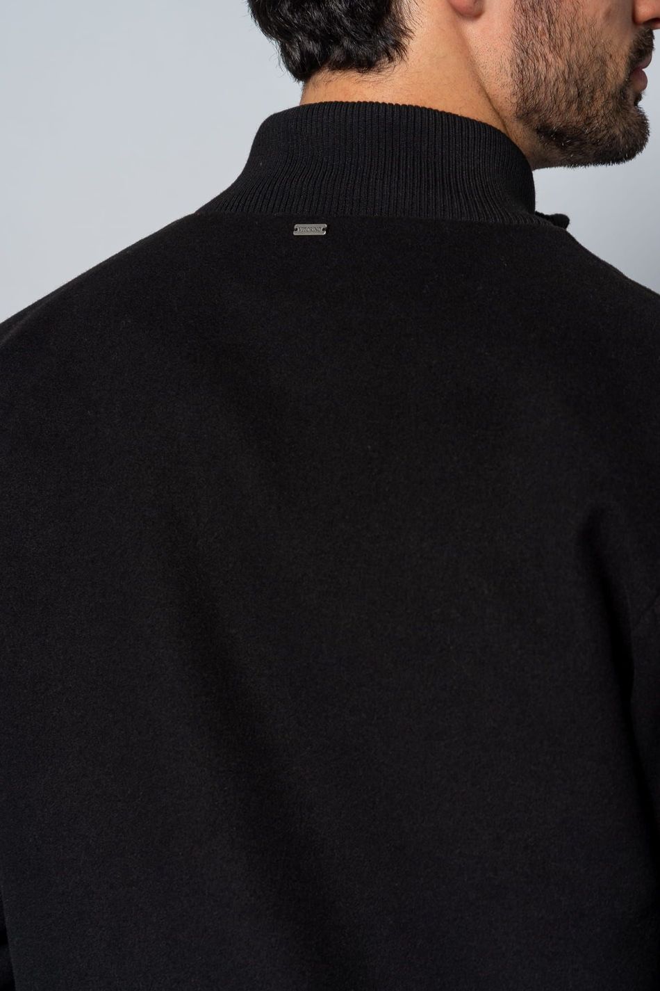 Casaco Masculino Ziper Preto