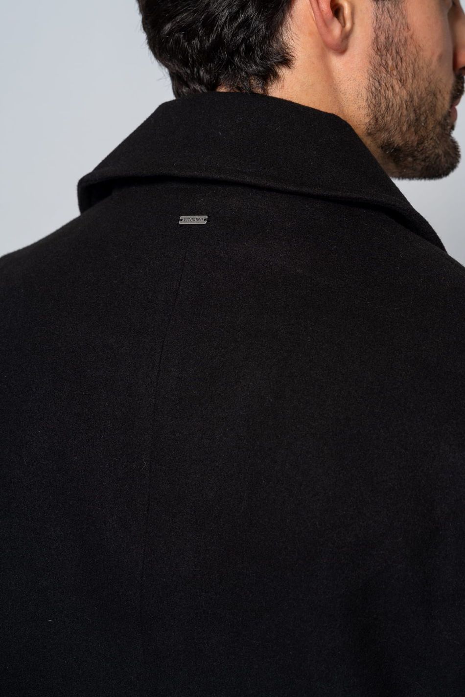 Casaco Masculino Botões Preto