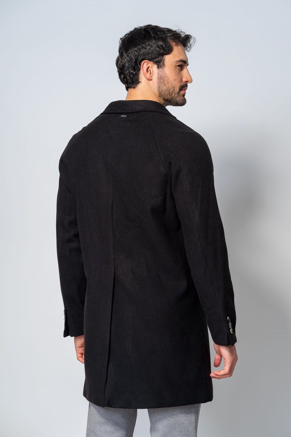 Casaco Sobretudo Masculino Preto