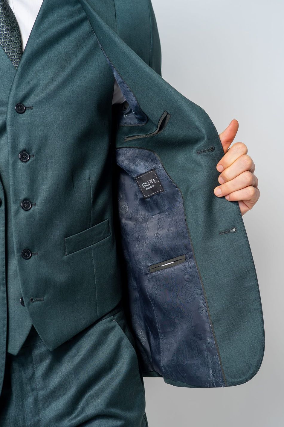 Traje Pv Prime Vicenzo Verde Musgo