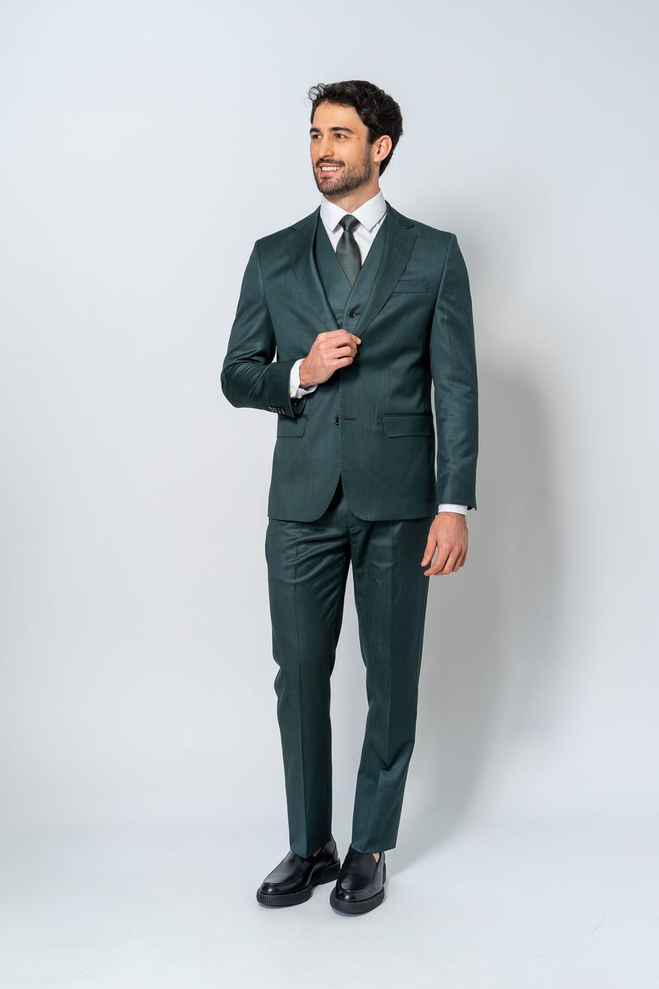 Traje Pv Prime Vicenzo Verde Musgo