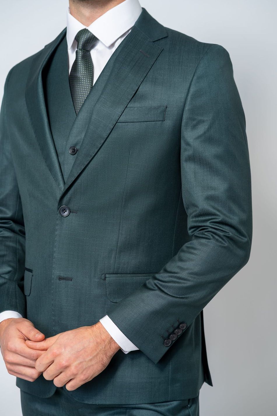 Traje Pv Prime Vicenzo Verde Musgo