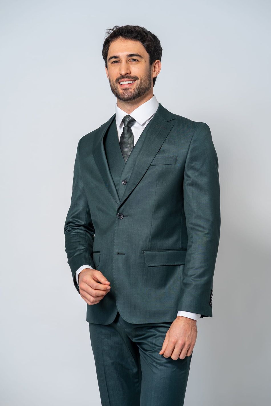 Traje Pv Prime Vicenzo Verde Musgo