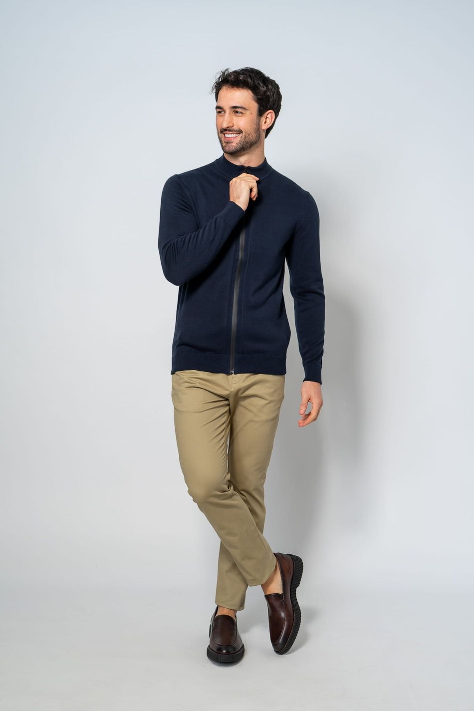 Suéter Malha Masculino Marinho