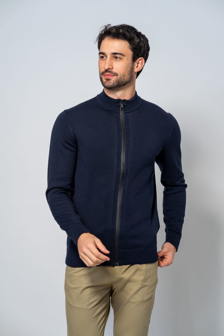 Suéter Malha Masculino Marinho