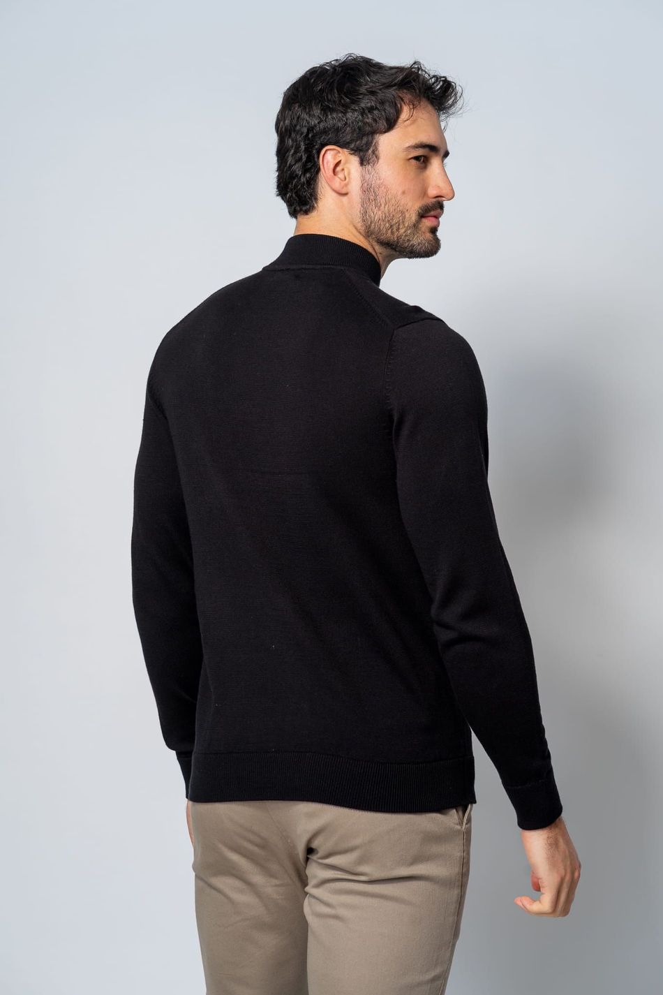 Suéter Malha Masculino Preto