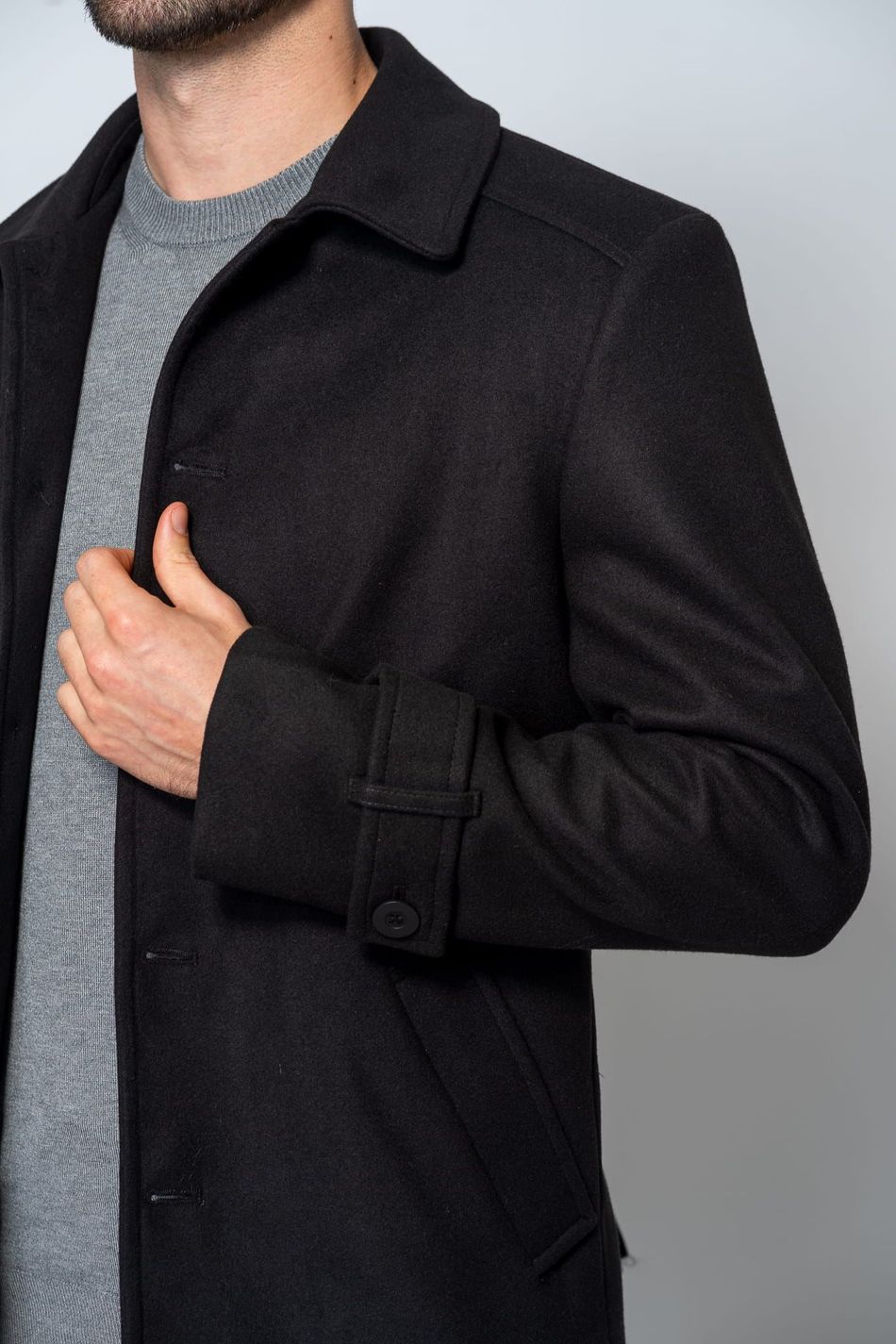 Casaco Masculino Caban Preto