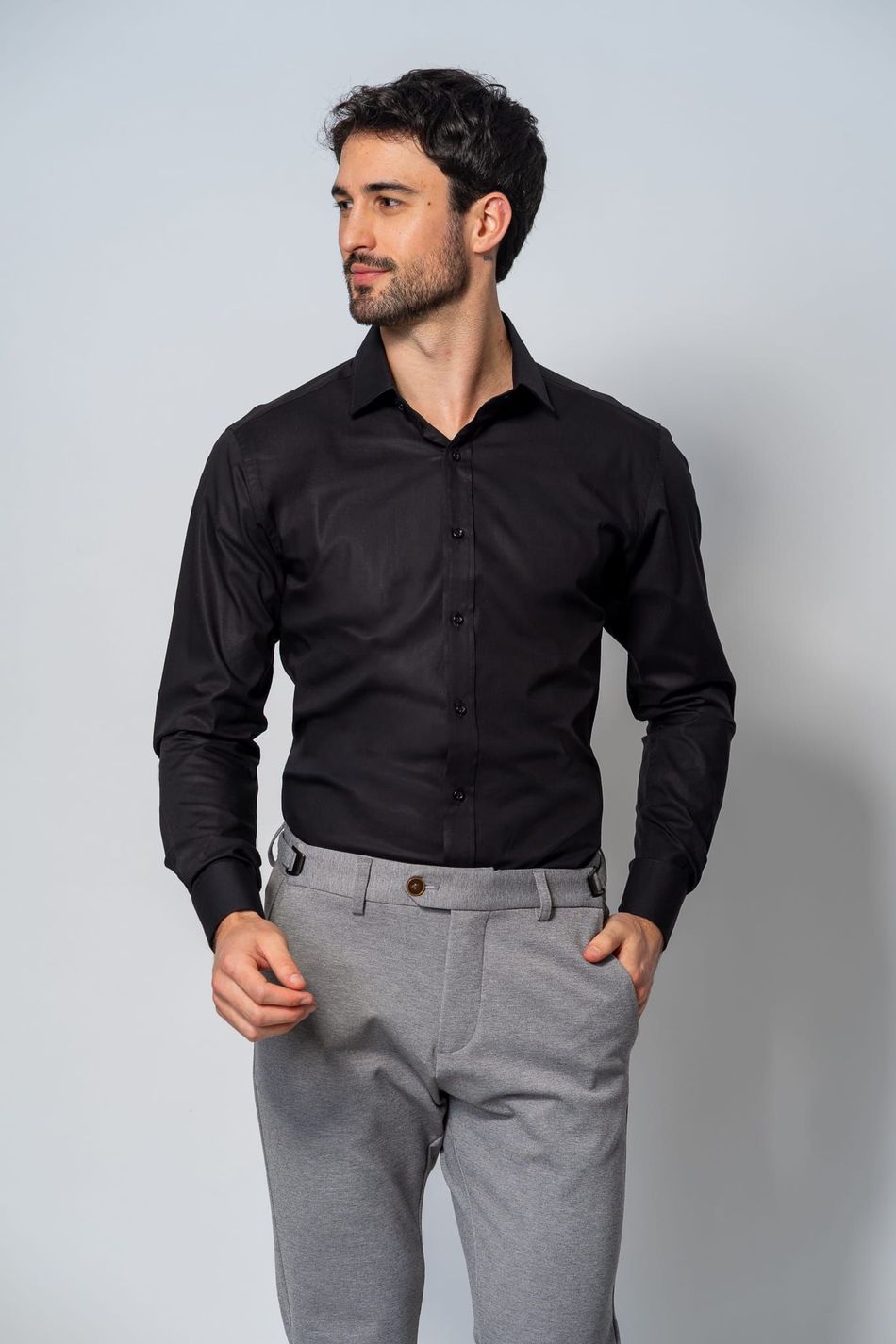 CAMISA SOCIAL GALLESSV PRETO 