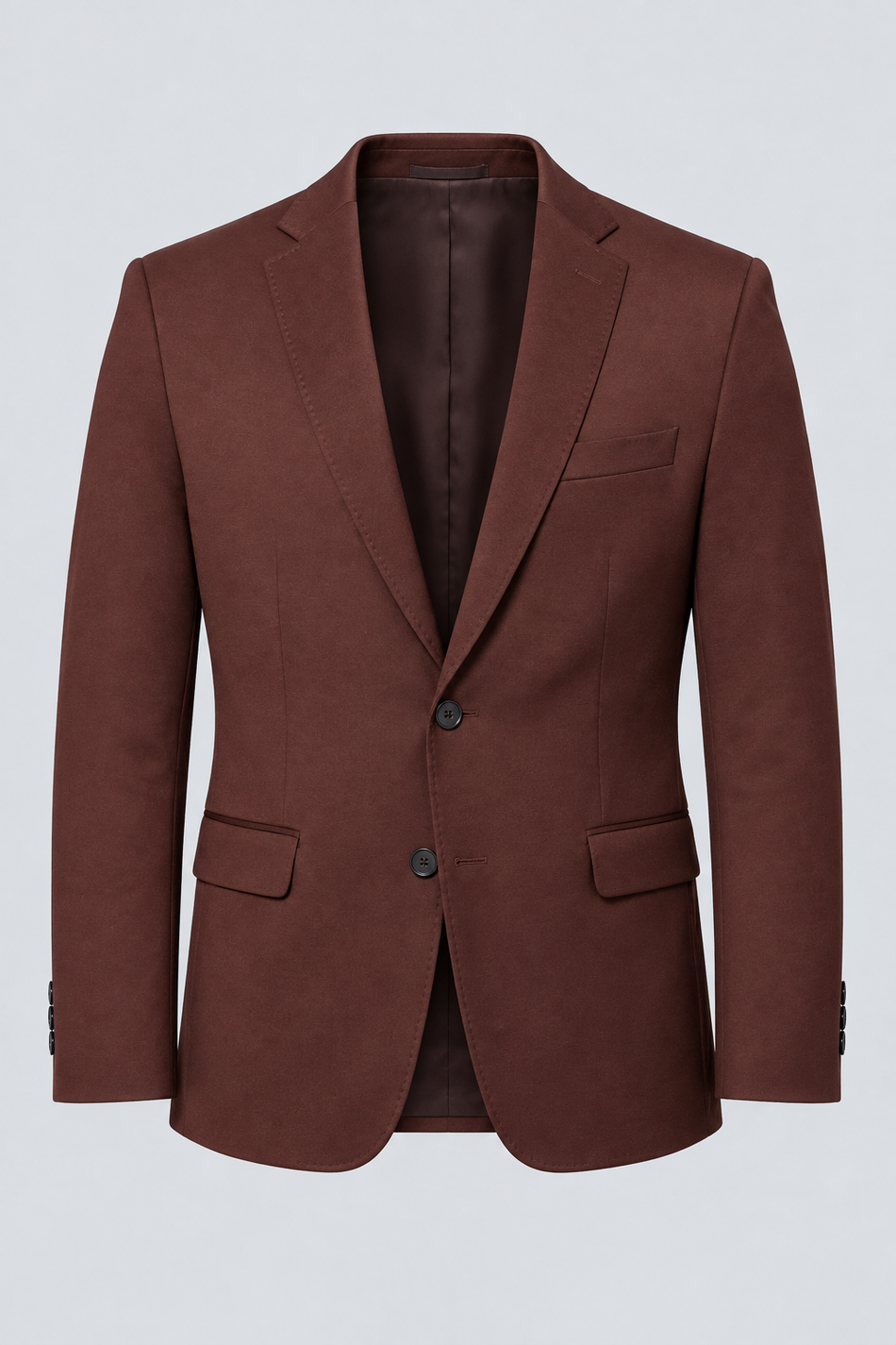 Blazer Masculino de Malha Tech Liso Marrom