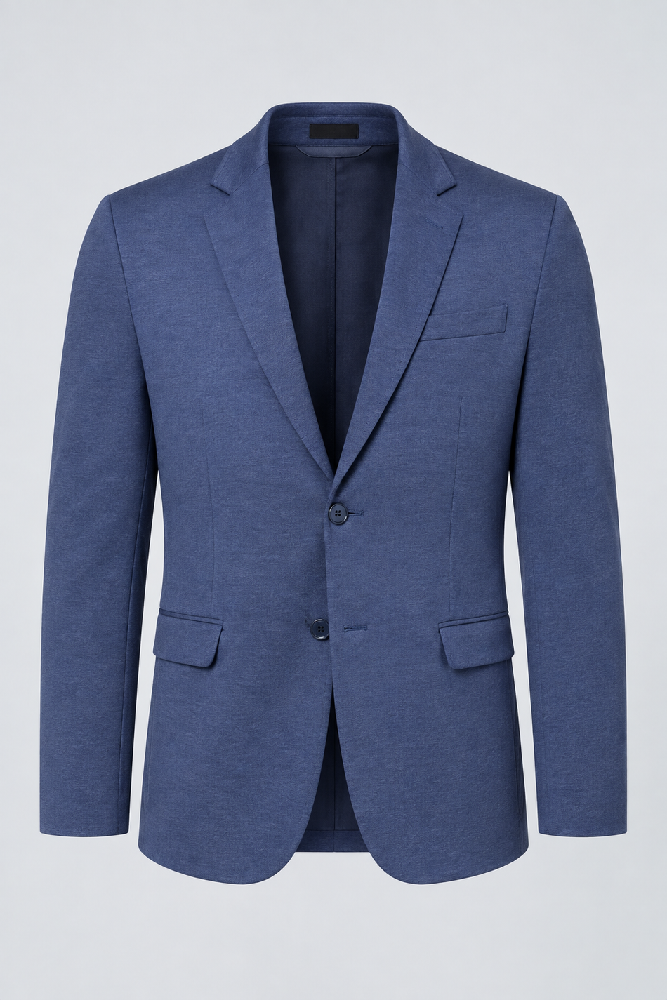 Blazer Masculino de Malha Tech Mescla Azul