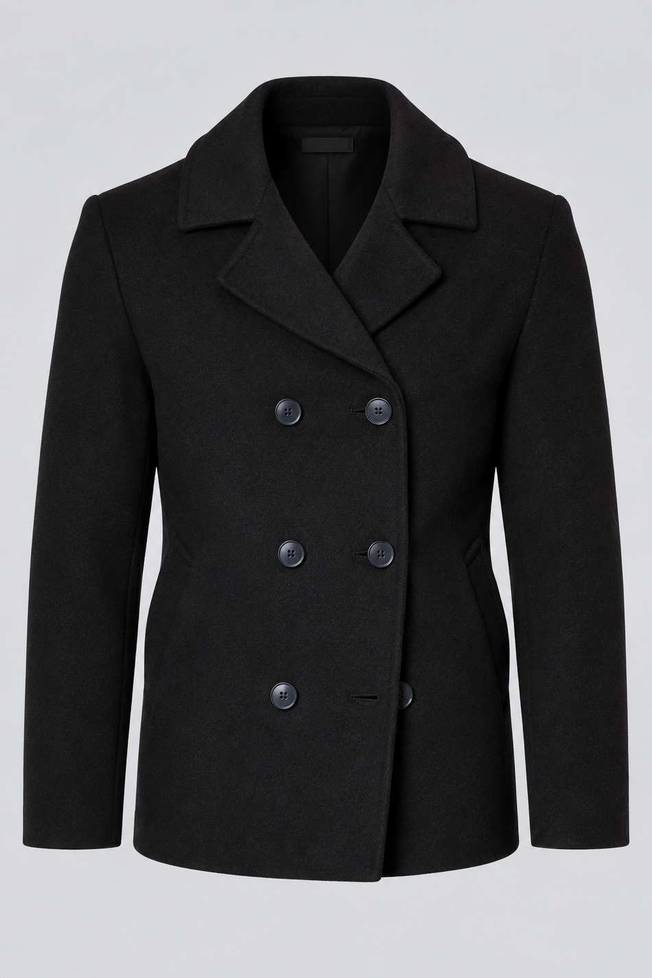 Casaco Masculino Botões Preto
