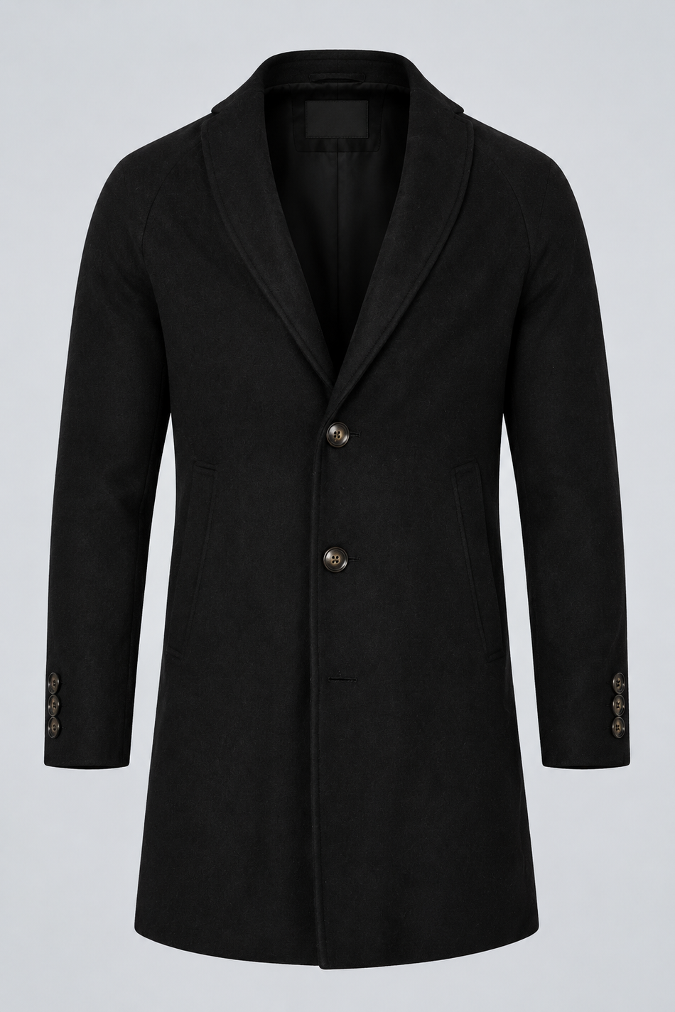 Casaco Sobretudo Masculino Preto