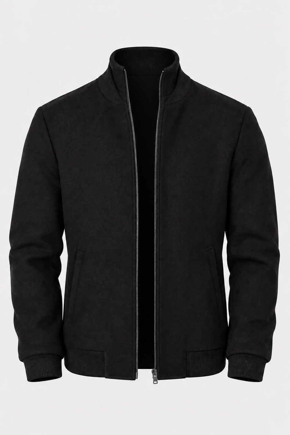 Casaco Masculino Ziper Preto