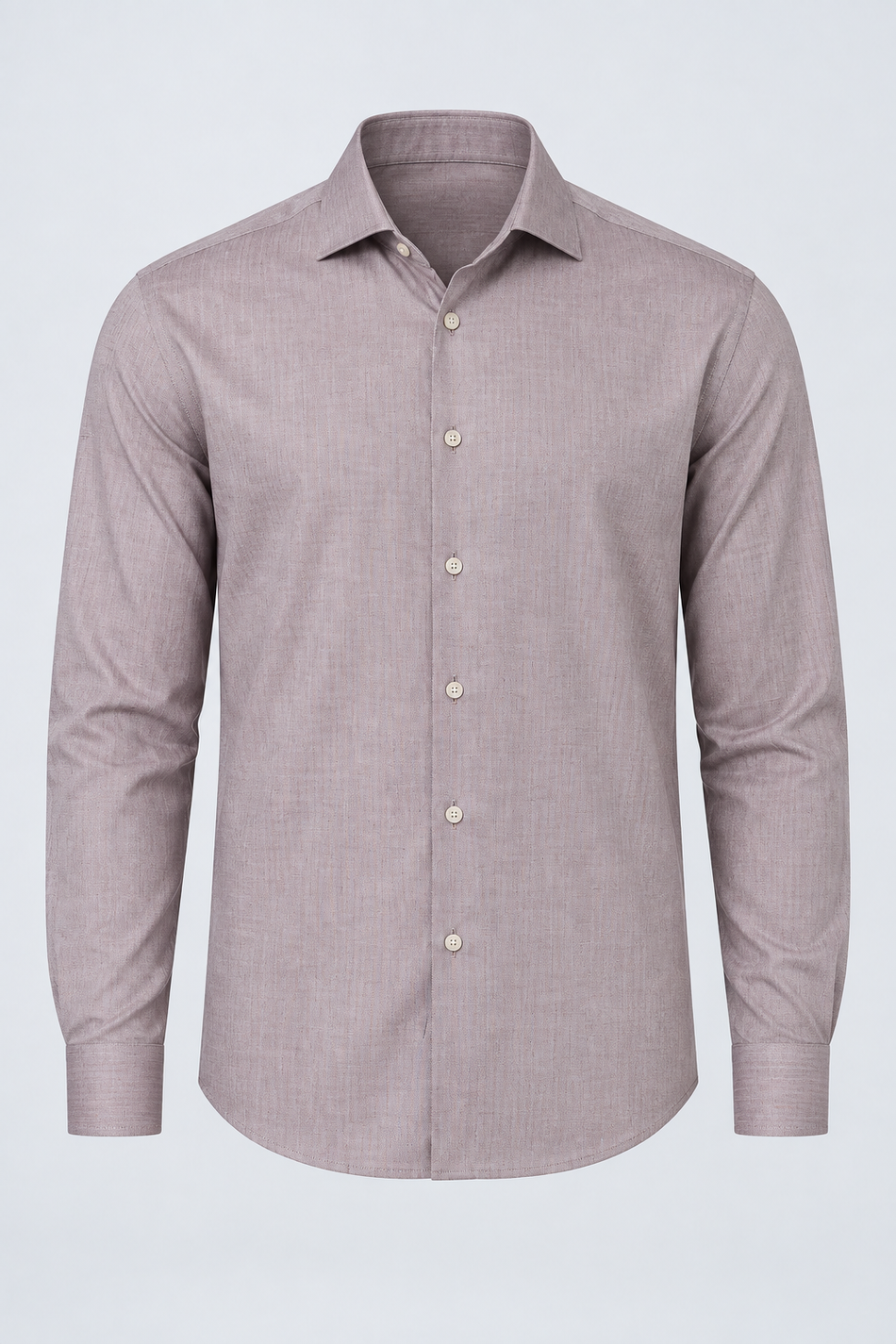 Camisa Social Masculina M420 Marrom