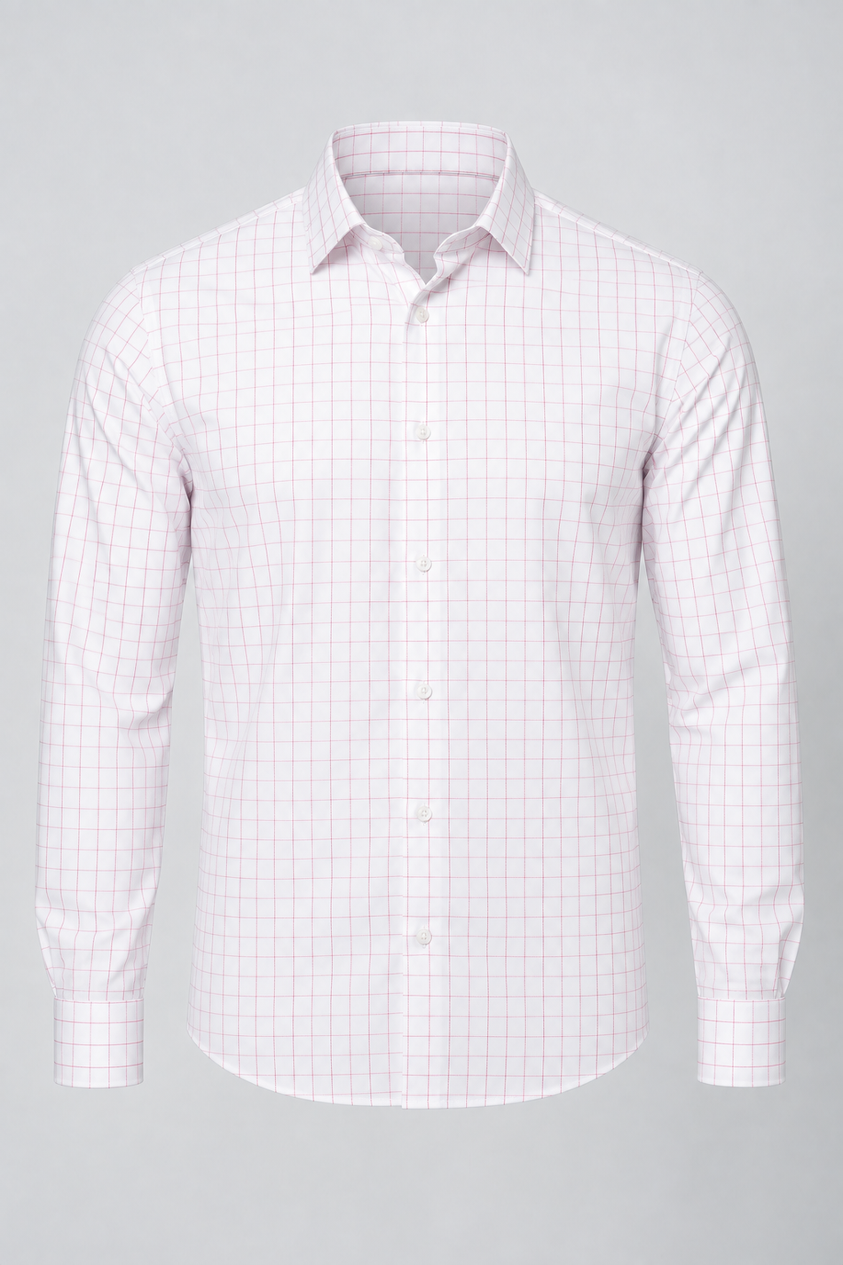Camisa Social Siena Xadrez Branco