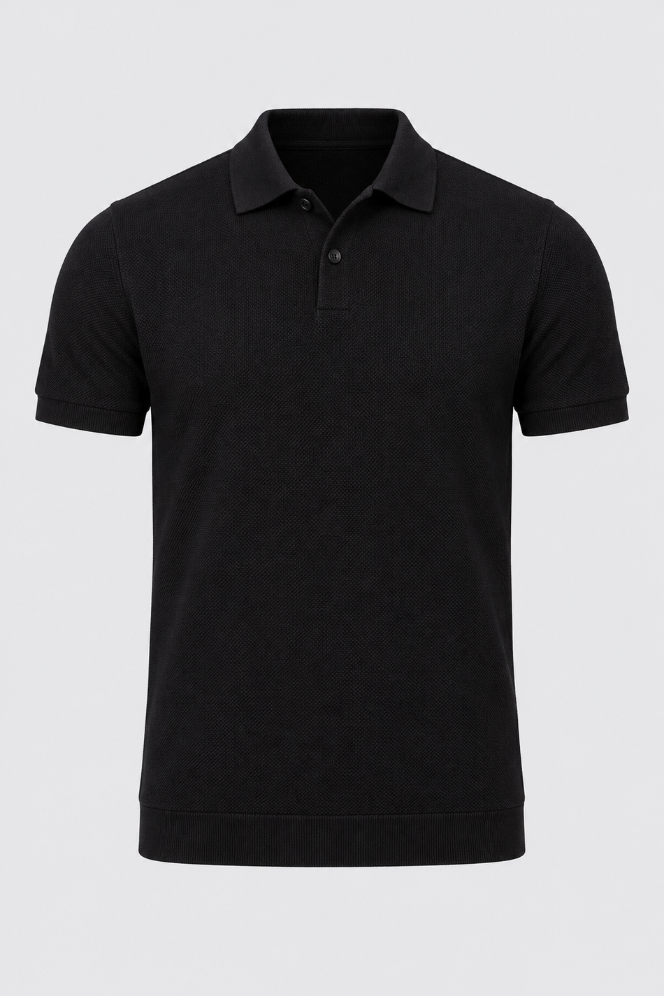 Camisa Polo Tricot Masculina Preto