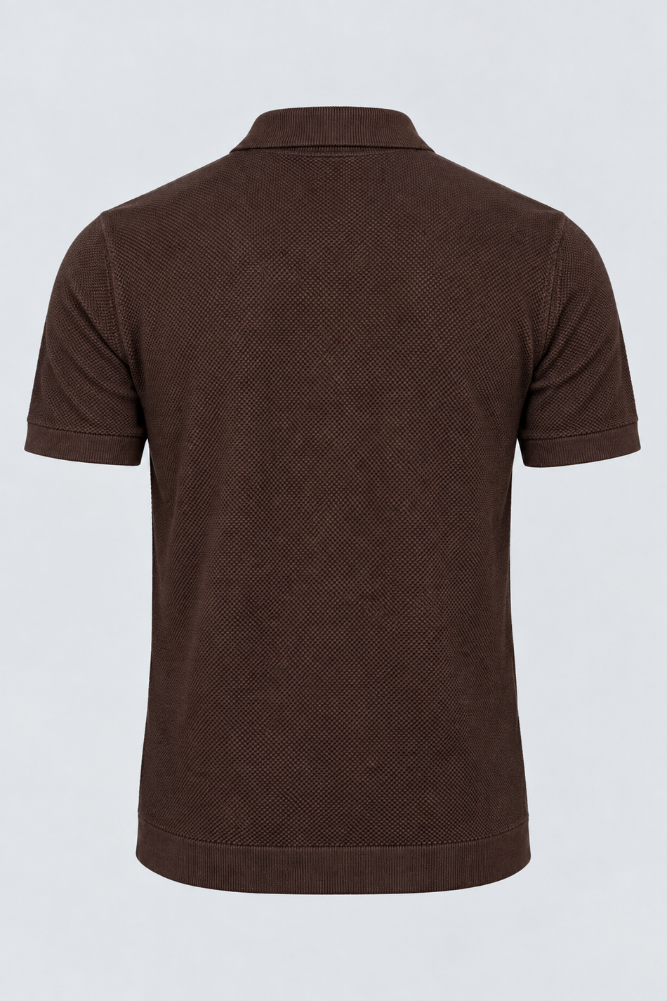 Camisa Polo Tricot Masculina Chocolate