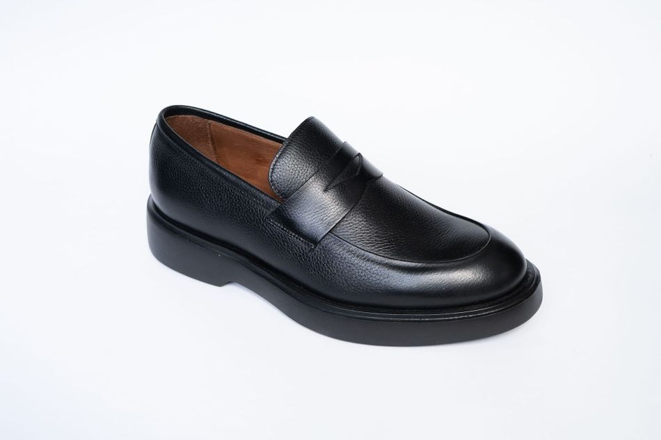 Mocassim Masculino em Couro Preto