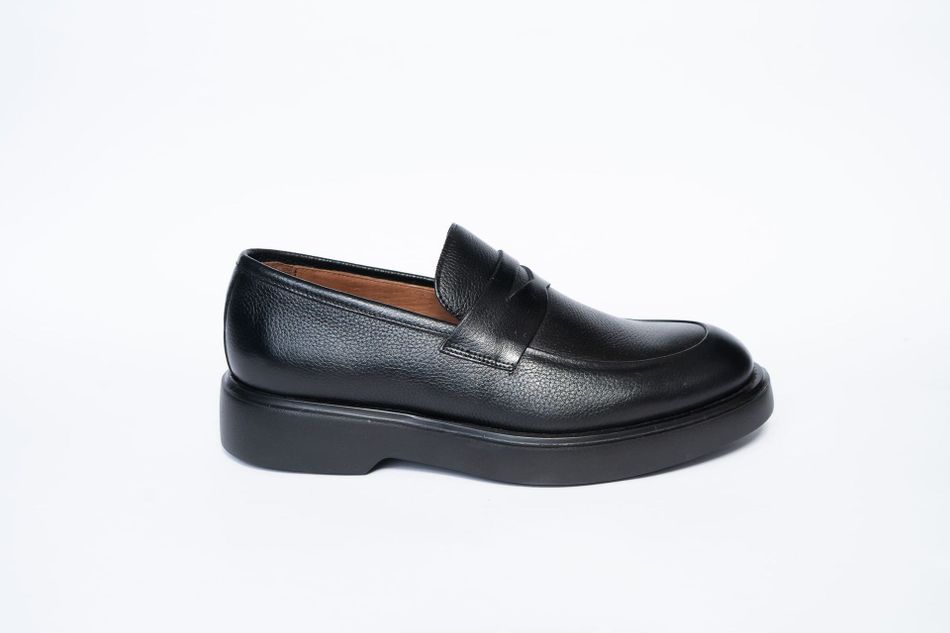 Mocassim Masculino em Couro Preto
