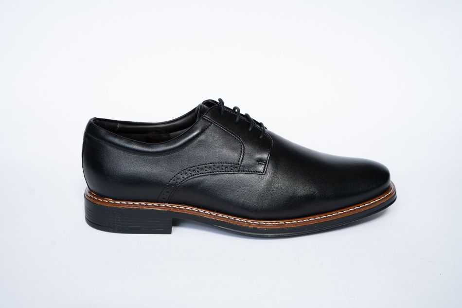 Sapato Masculino Social Derby Couro Preto 