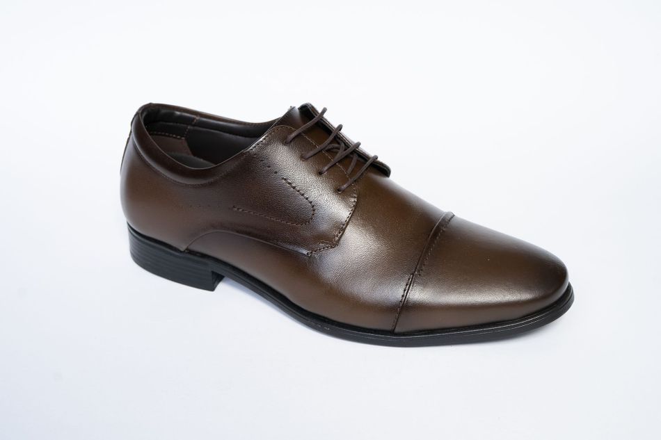 Sapato Masculino Social Oxford Couro Dark Brown